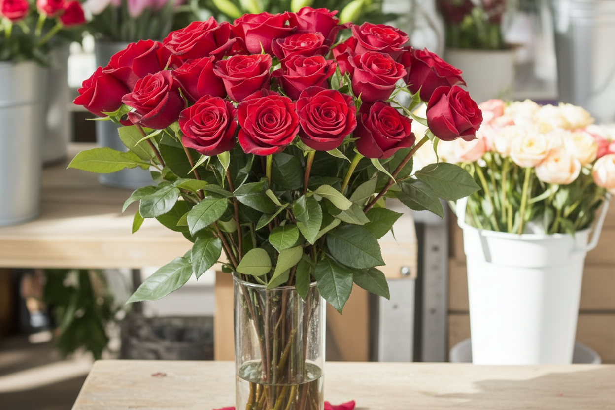 
                    
                      Rose and ranunculus elegant bowl arrangement – Jerome Florists NYC
                    
                  